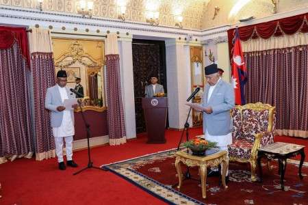 श्रीलङ्काकाका लागि नेपालका आवासीय राजदूत नेपालीले लिए शपथ