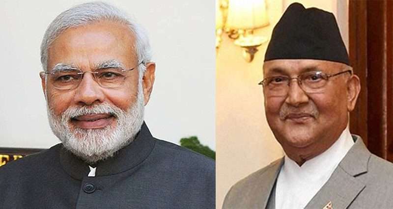 प्रधानमन्त्री ओली र भारतीय प्रधानमन्त्री मोदीबीच भोलि अपराह्न भेटवार्ता हुने