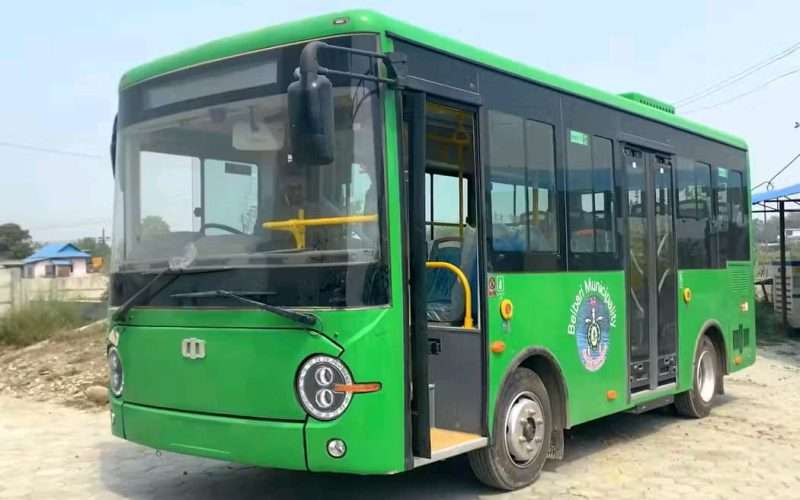 बेलबारी नगरपालिकाले खरिद गर्यो १ करोड ३३ लाखको बिद्युतिय नगरबस